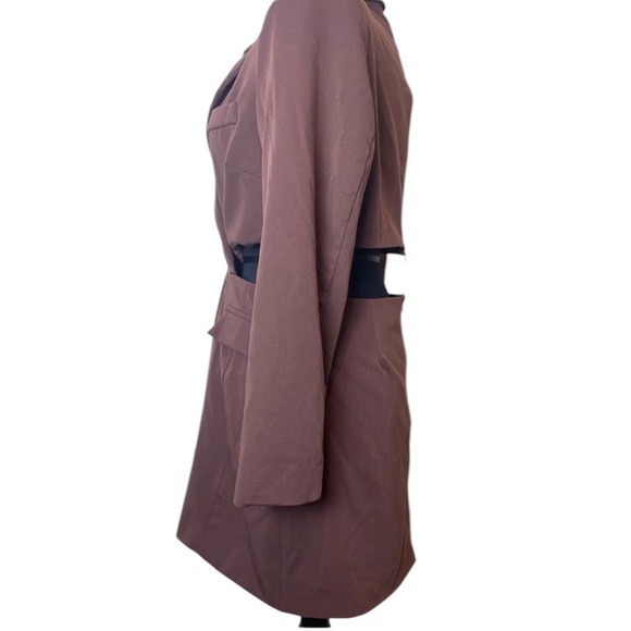 Showpo Cut Out Twist Front Blazer and Skirt Dress Outfit US size 10 / Aus 14 - Picture 4 of 16